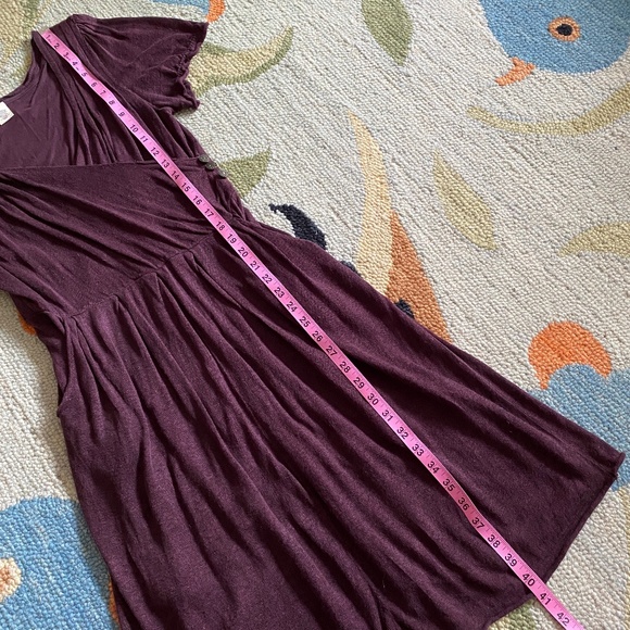 Moth I Anthro I Y2K I Sideswept Sweater Dress I Purple Motif - Picture 5 of 16